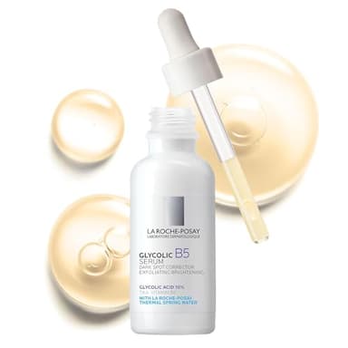 La Roche-Posay Glycolic Acid Serum with Kojic Acid and Vitamin B5, Reduces Dark Spots and Discoloration, Skin Tone Corrector to Brighten and Even Skin Tone