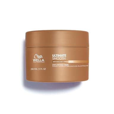 Wella Professionals ULTIMATE SMOOTH Intense Mask | Nourishing Treatment for Dry & Frizzy Hair | With Squalane & Omega 9 | 5 Fl Oz