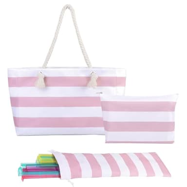 ROCKHUGO Empty Mahjong Tile Bag 3PS - Stripe American Mahjong Carrying Set Tote Bags for Tiles and Racks Storage (Case Only)