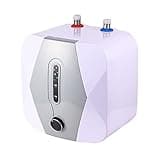 Electric Mini Tank Water Heater, 1500W 8L Point of Use Water Heater, Upper Outlet Water Heater for Instant Hot Water Under Kitchen Sink
