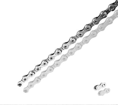Ebike Chain, High Tensile Strength Chain 6/7/8 - Speed - Quick Buckle - 136 Links - Dark Silver