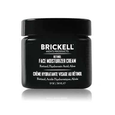 Brickell Men's Retinol Face Moisturizer Cream For Men, Natural & Organic, Anti-Wrinkle Face Night Cream with Retinol & Hyaluronic Acid To Reduce Fine Lines and Even Skin Tone, Fragrance-Free, 2 Ounce