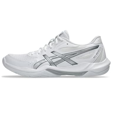 ASICS Women's Gel-Rocket 12 Volleyball Shoes, 7.5, White/Pure Silver