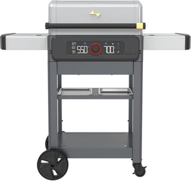Current Model G Dual Zone Grill, Smart Electric Outdoor Grill with 200°F to 700°F Range for Searing & Roasting, Digital Precision, Independent Heat Zones, Apartment-Friendly & Weather-Resistant