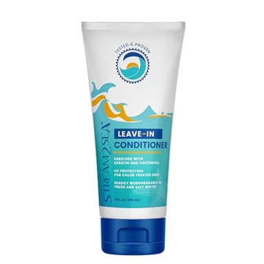Leave-In Hair Conditioner Detangles & Replenish Hair Moisture Natural Reef Safe Formula - Sulfate and Paraben Free with UV Protection by Stream2Sea