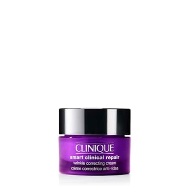 Clinique Smart Clinical Repair Wrinkle Correcting Anti Aging Face Cream With Hyaluronic Acid + Peptides For All Skin Types | Hydrating, Mini Travel Size, 0.5 Fl Oz