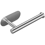 CasaCulina Toilet Paper Holder, Rustproof Adhesive Toilet Paper Holder, Stainless Steel Toilet Roll Holder Self Adhesive, No Drilling Toilet Paper Roll Holder Stick on Wall (1Pack, Brushed Nickel)