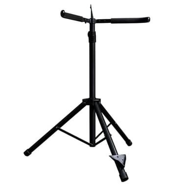 MI&VI Folding Upright Bass Stand - Heavy Duty Steel Tripod Stand for Double Basses with Bow Storage Holder Slot Included