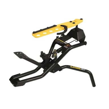 Caldwell Claymore Solo Clay Thrower with Foot Pedal, Angle Adjustment, and Auto Resetting Arm for Clay Shooting, Shooting Sports, Hunting