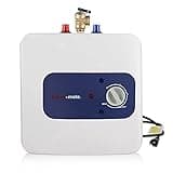 Electric Mini Tank Water Heater UL Listed, thermomate 2.5 Gallons Small Under Sink Water Heater for Point of Use Instant Hot Water 110V 120V, Wall or Floor Mounted, ES250