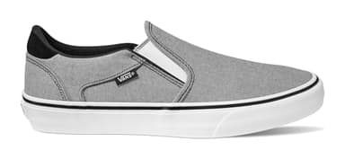 Vans Men's Asher Deluxe Slip-On Shoe | Comfortable Sneakers for Fashion, Walking & Everyday Wear, Summer Canvas Black, 9