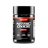 Snap Supplements Nitric Oxide Booster Supplement with L Arginine and L Citrulline Essential Amino Acids and Ginseng Root, Energy, Heart Health, Muscle Growth & Circulation Support, 60 Capsules