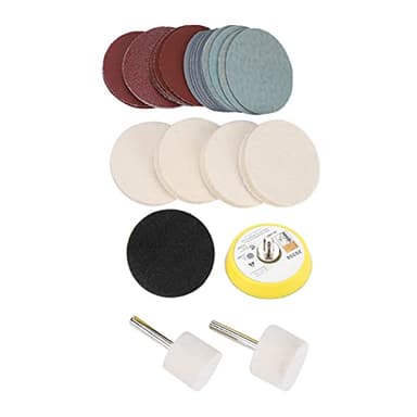 Glass Cooktop Repair Kit, Car Glass Scratch Removal Kit, Windshield Polishing Kit, Ceric Dioxide Abrasive Discs Polish Pad Felt
