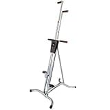 RWGOVLU Fitness Exercise Step Climber Indoor Vertical Climbing Exercise Machine Adjustable Stepper Trainer for High-Intensity Interval Training with Monitor