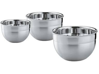 Rosle 15700 Stainless Steel 3 Piece Set for Mixing Prep Serving Bowls (1.7qt, 3.3qt, 5.7qt)