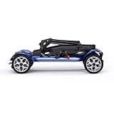 ENGWE Electric Powered Mobility Scooter, 43.2Lbs Lightweight Folding Mobility Scooters for Adults Seniors, 24Miles Long Travel w/Removable 240WH*2 Lithium Batteries and Basket, Charger (Blue)