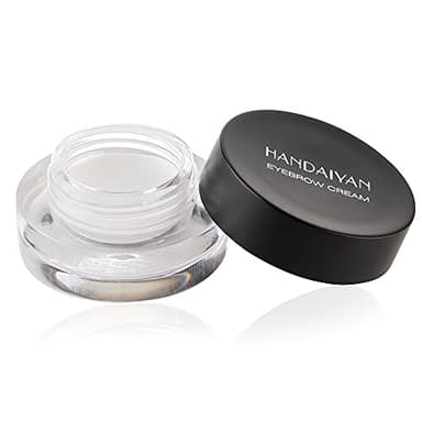 MAEPEOR 12 Colors Eyebrow Pomade - Full-pigmented, Long Lasting Waterproof Eyebrow Cream Gel Filling & Shaping Tinted Enhancers with Brush for Daily or Cosplay (05 White Out)