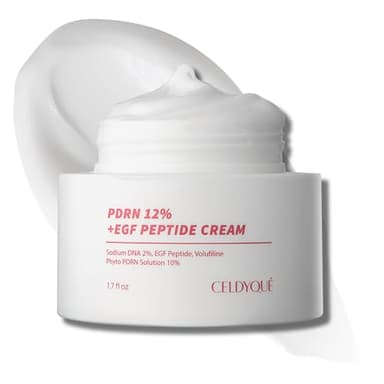 CELDYQUE PDRN 120,000 ppm EGF Peptide Cream – Volufiline & Salmon DNA + 12% Phyto PDRN – Post Microneedling Aftercare Anti-Aging Face Cream w/Niacinamide & Hyaluronic Acid 1.7 oz