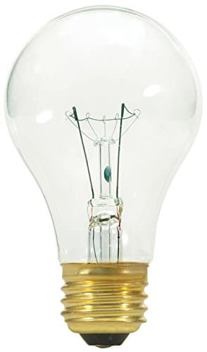 Satco S3942 2-Pack Bulb,60W a-19 130v,Clear