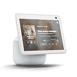 Amazon Echo Show 10 (newest model), HD smart display with premium sound, motion and Alexa, Glacier White