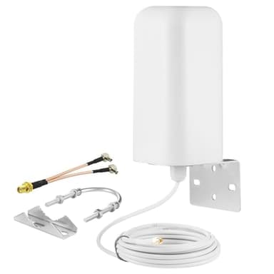 High Gain 10dBi External SMA Male/Dual TS9 4G LTE 5G Signal Booster Outdoor Antenna for Netgear Nighthawk M6 MR6110 MR6150 MR6500 M6 Pro M5 MR5100 MR5200 4G 5G Cellular Mobile Hotspot Router, Eifagur