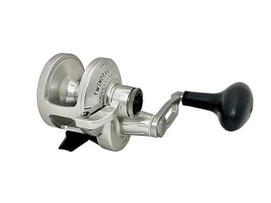 Accurate Fishing Products-Valiant Fishing Reel with TwinDrag System, CVX Technology & Stainless Steel Gears - BV-300-SBA, Single-Speed (Silver/Black Accents)