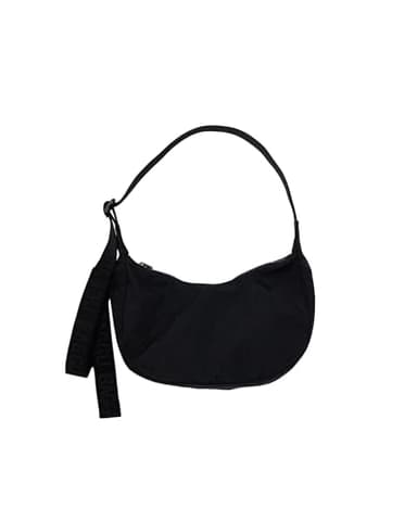 BAGGU Small Nylon Crescent Bag - Black