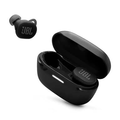 JBL Endurance Race 2 - Waterproof (IP68) Sports True Wireless Earbuds with 4 mics for Crisp, Clear Calls, JBL Pure Bass Sound, 48Hrs of Playback, Plus Speed Charging & Active Noise Cancelling (Black)