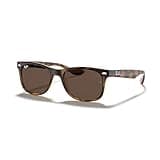 Ray-Ban Junior XS Kids' New Wayfarer RJ9052S 152/73 48MM Havana/Dark Brown Square Sunglasses for SMALL Boys and Girls + BUNDLE With Designer iWear Eyewear Kit