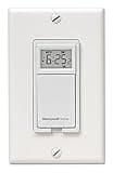 Honeywell Home RPLS730B1000 7-Day Programmable Light Switch Timer, White