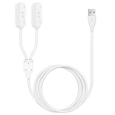 Gltire 2-in-1 Magnetic Fast Charging Cable | Compatible with Tractive GPS Tracker for Dogs | Durable USB Charger Cord for Pet Smart GPS Devices (White)