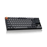 Keychron K8 Tenkeyless Wireless Mechanical Keyboard for Mac, White Backlight, Bluetooth, Multitasking, Type-C Wired Gaming Keyboard for Windows with Gateron G Pro Brown Switch