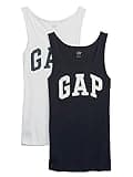 GAP Womens Ribbed Tank Top Cami Shirt, Navy Uniform V2, X-Large US