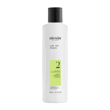 NIOXIN Scalp + Hair Thickening System 2 Shampoo| For Natural or Untreated Hair with Progressed Thinning |With Niacinamide and Biotin |10.1 Fl oz.