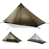 LANSHAN Ultralight Tent 3-Season Waterproof Backpacking Tent for 1-Person Camping, Trekking, Climbing, Hiking, 1 Person, Khaki