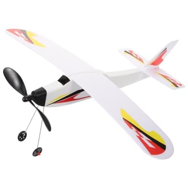 SAFIGLE Rubber Band Airplanes：Balsa Wood Airplane Kits DIY Rubber Band Powered Glider Model Toy - Foam Aircraft for Kids Amp Outdoor Play Educational Toy for Hand-Eye Coordination 15.5 X 12.2 Inch