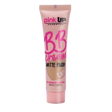 PINK UP BB Cream Matte Finish | BB Cream| Face Make Up | Foundation | Unifies your skin tone in a natural way | Light coverage makeup | Moisturizing | Matte finish | Color Medium | Model PKBBC02