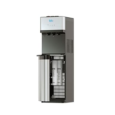Brio 520 UV Self-Cleaning Bottleless Water Cooler Dispenser, UL Certified | Built-in 2 Stage Filtration (2 Free Replacement Filters Included) Reduces PFAS & Microplastics | 3 Temp (Hot Cold, Room)