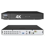 Hiseeu 4K/8MP DVR 16 Channel Security 4K Digital Video Recorder Advanced CCTV DVR for Security Camera,AHD/TVI/CVI/CVBS/IPC 5 in 1 Hybrid,Remote Access,No Monthly Fee, (No Hard Drive)