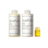 Olaplex Wash and Shine Hair Kit: No. 4, 5, 7, Shampoo & Conditioner Set to Cleanse, Hydrate, & Control Frizz Up to 72 Hours, Bonding Oil for Shine & Protect, For All Hair Types