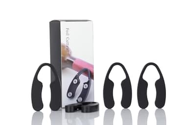 JianlianLab Wine Foil Cutter Magnetic Design, 4 Stainless Blades Foil Remover Wine Bottles Opener Accessory, Removes Foil Top Effortlessly for Wine Lovers, Black (4)