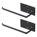 Husfunov Bathroom Toilet Paper Holder 2Pack,Stainless Steel Toilet Roll Holder,Wall Mounted Self Adhesive Paper Stand for Bathroom, Kitchen, Washroom(Black)