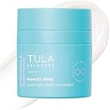 TULA Skin Care Beauty Sleep Overnight Repair Treatment - Anti-Aging, Night Cream, Contains Natural Peptides, AHAs, & Vitamin C to Reduce the Appearance of Lines and Dull Tone, 1.7 oz.