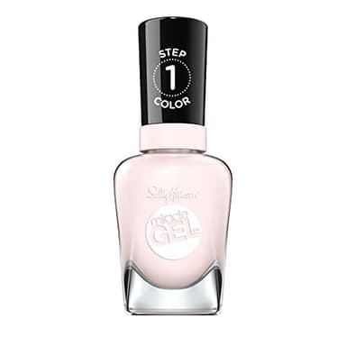 Sally Hansen Miracle Gel Salon Quality Nail Polish | Gel-Like Formula, Two-Step System, No UV Light Needed, Long Lasting | Semi-opaque, glossy | 247 Little Peony | Light Pink Nail Color