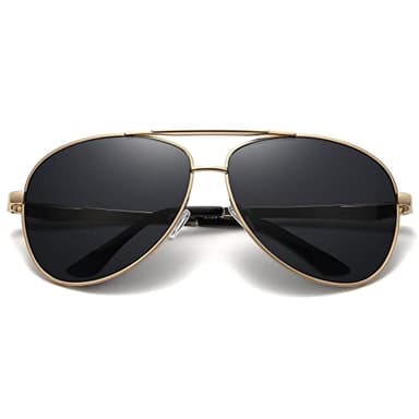 RCXKOOM Big XL Wide Frame Extra Large Polarized Aviator Sunglasses for Big Heads Men Oversized Military Pilot Glasses