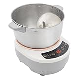 Electric Dough Maker with Ferment Function, Commercial & Home Dough Kneading Machine 5L/169oz Stainless Steel Mixer With Auto Timer & Touch Control for Bakeries, Restaurants, Home Kitchens (Silver)