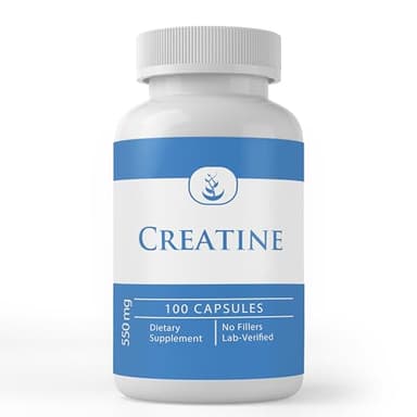PURE ORIGINAL INGREDIENTS Creatine, (100 Capsules) Always Pure, No Additives Or Fillers, Lab Verified