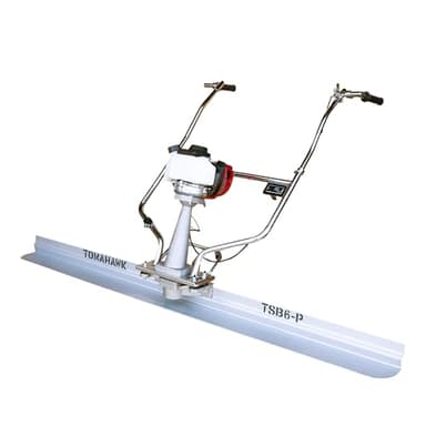 TOMAHAWK 1.6 HP Honda Gas Vibrating Concrete Power Screed Motor with 4ft Aluminum Magnesium Board Straight Edge Bar Set and 360° Handles with GX35 Honda Engine