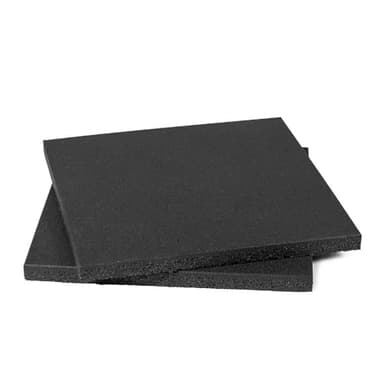 Titan Fitness 2 Pack Rubber Lifting Tiles, 24" x 24" Shock-Absorbing Platform Tiles, 1.6" Thick, for Deadlift or Olympic Lifting, Floor Protection Mats