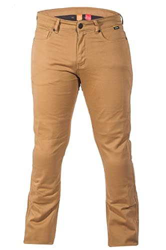 EndoGear Motorcycle Jeans Sepang Gold Built with Kevlar® CE Certified Class AA with Armors for Men (US, Waist Inseam, 46, 32, Regular, Regular, Golden)